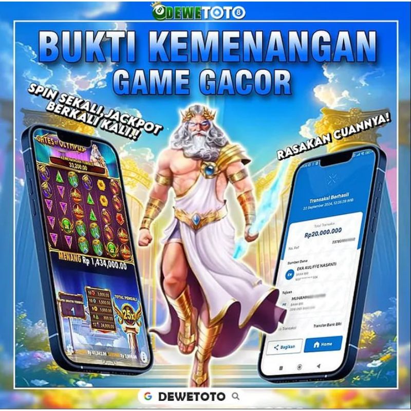 Pemain Menang Puluhan Juta di Gate of Olympus DEWETOTO Hari Ini